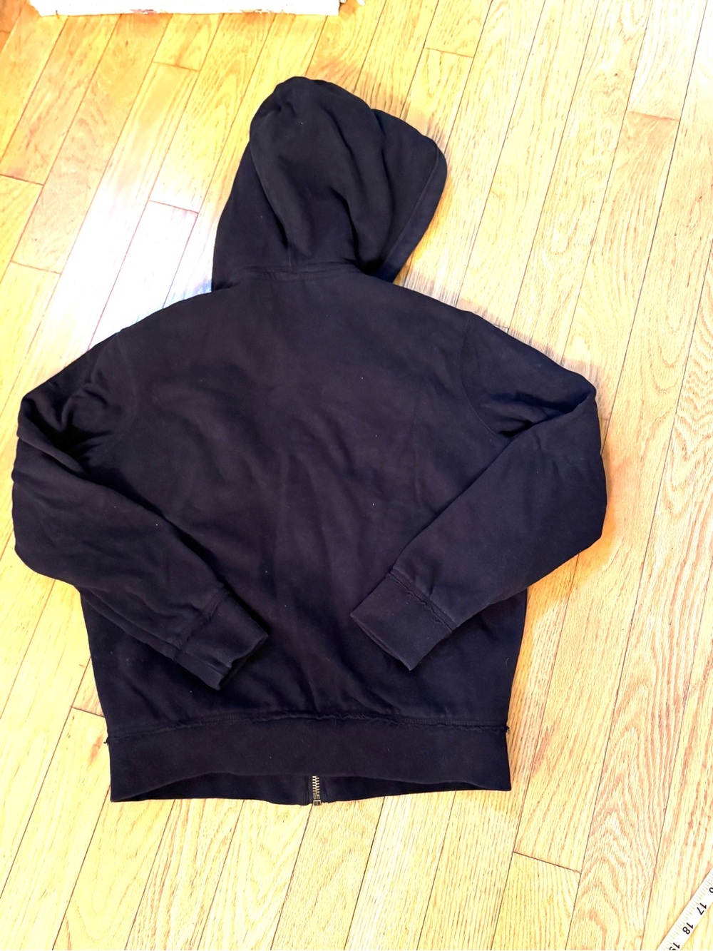 Aeropostale Mens Y2K Full Faux Fur Lined Full Zip Hoodie Black Sz M Chunky Logo - Picture 9 of 10